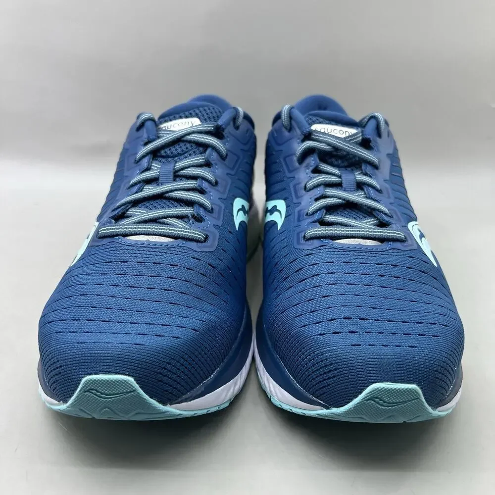 Saucony Guide 13 Running Shoes Women Size 10.5 Wide Blue Mesh Comfort Sneakers